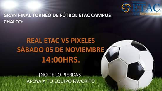 ETAC_Chalco's tweet image. Gran final torneo de fútbol en #ETAChalco ⚽