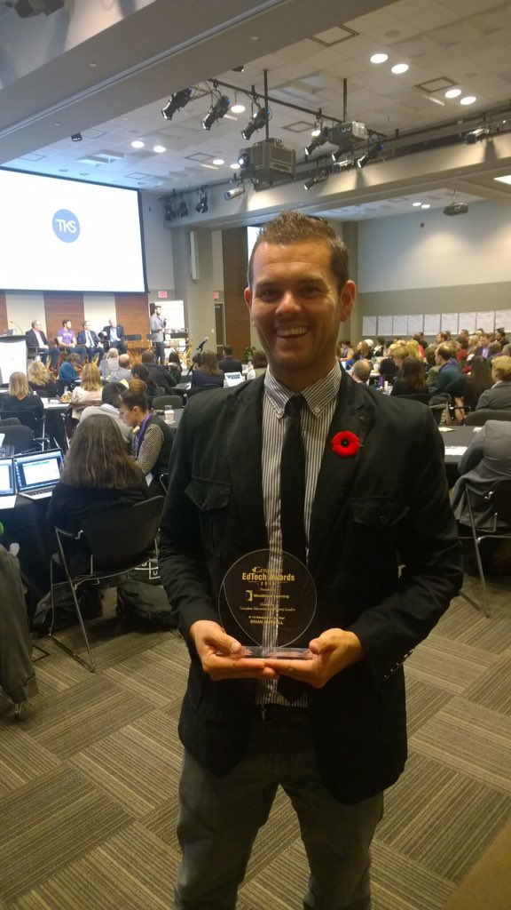 Congrats <a href="/mraspinall/">Brian Aspinall</a> on winning Educator of the Year <a href="/MindShareLearn/">MindShare Learning Media Canada》K20News》 Summits</a> #cdnedtech16 excited to hear how your are innovating #STEM @FCLedu