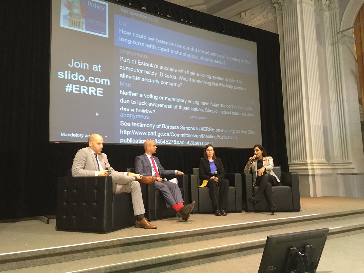 rubysahotalib's tweet photo. Some very insightful questions to conclude our panel discussion on mandatory and e-voting #ERRE #EngageInER https://t.co/STP5dmDB15