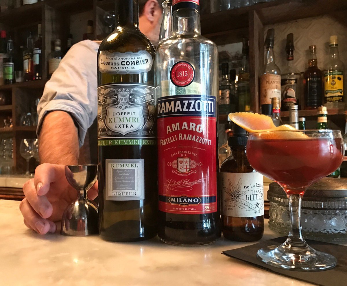 Kümmel @ 765 with @fordsgin, kümmel, grapefruit, Ramazzotti &amp; dry vermouth👌🏼#cocktails #nyc