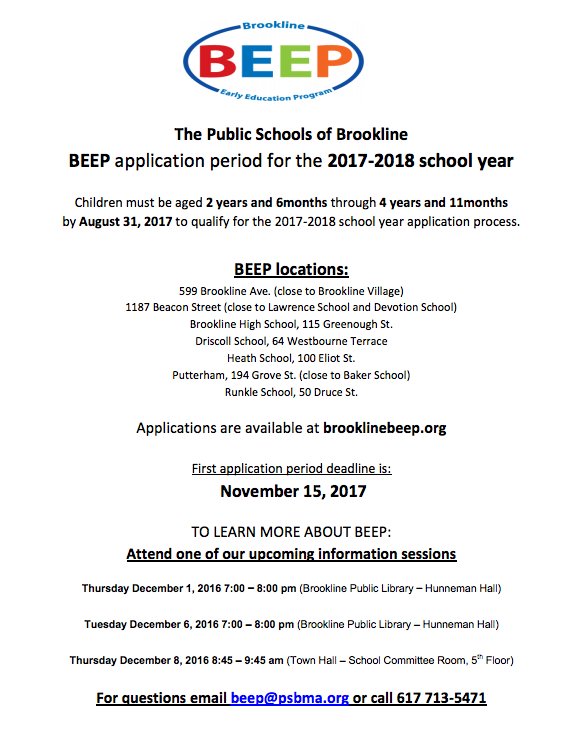 Brookline BEEP tweet media