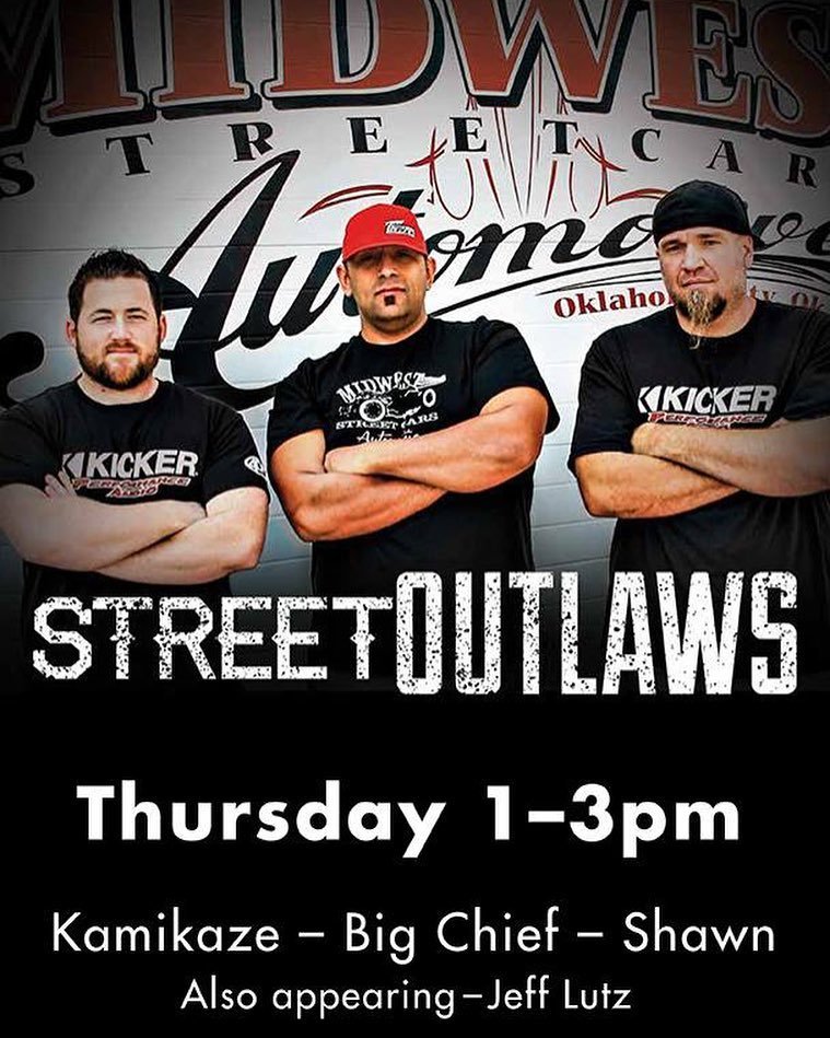 KICKERaudio's tweet photo. Meet #BigChief, #JeffLutz, #MurderNova and #KamikazeChris today from 1-3 at the #KickerAud… https://t.co/CWRqoorYDj https://t.co/GBuAWeUwbO