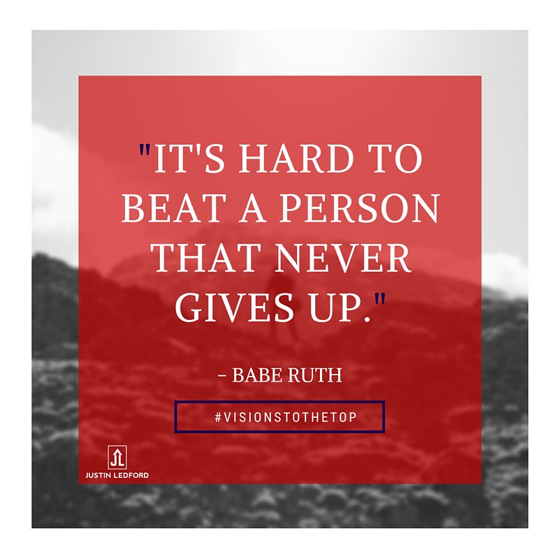 justledford's tweet photo. Do you give up easily? #never #giveup #beat #hard #1 https://t.co/8Lo9o19kWi