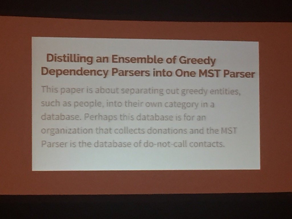 gideonmann's tweet image. Turkers write abstracts for #emnlp2016 posters -- inspiring new ideas