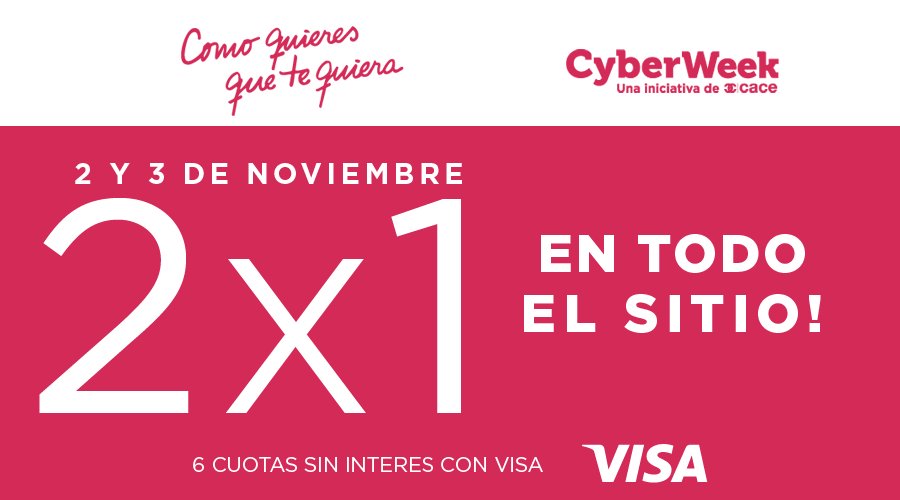 💣💣💣 ¡Últimas horas! Entrá a bit.ly/CybermondayCQ2… y aprovechá el 2x1. #Cybermonday.