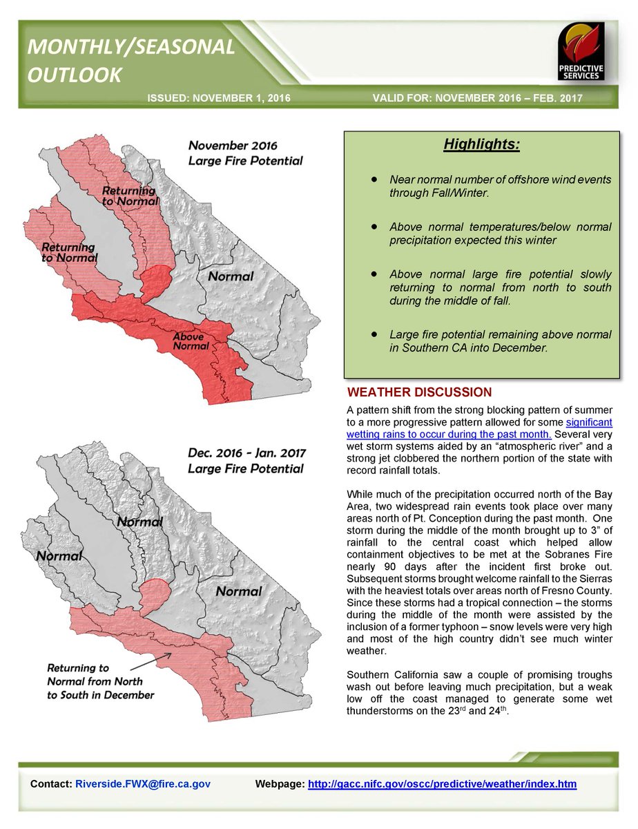 JhawkFire's tweet image. #SoOps #GACC #PredictiveServices #FireWeather &amp;amp; #FireFuels Outlook Nov2016 Thru Feb2017. @firewxmusic #TomRolinski