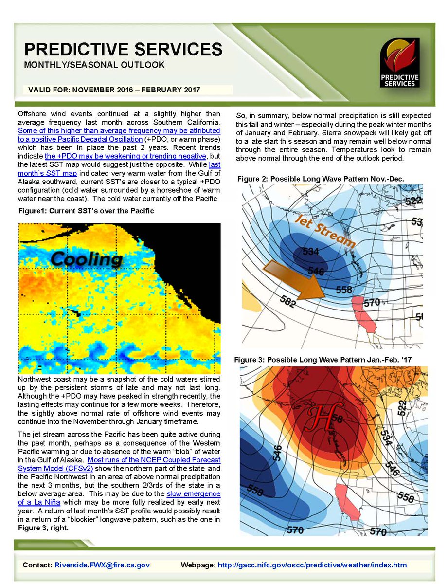 JhawkFire's tweet image. #SoOps #GACC #PredictiveServices #FireWeather &amp;amp; #FireFuels Outlook Nov2016 Thru Feb2017. @firewxmusic #TomRolinski