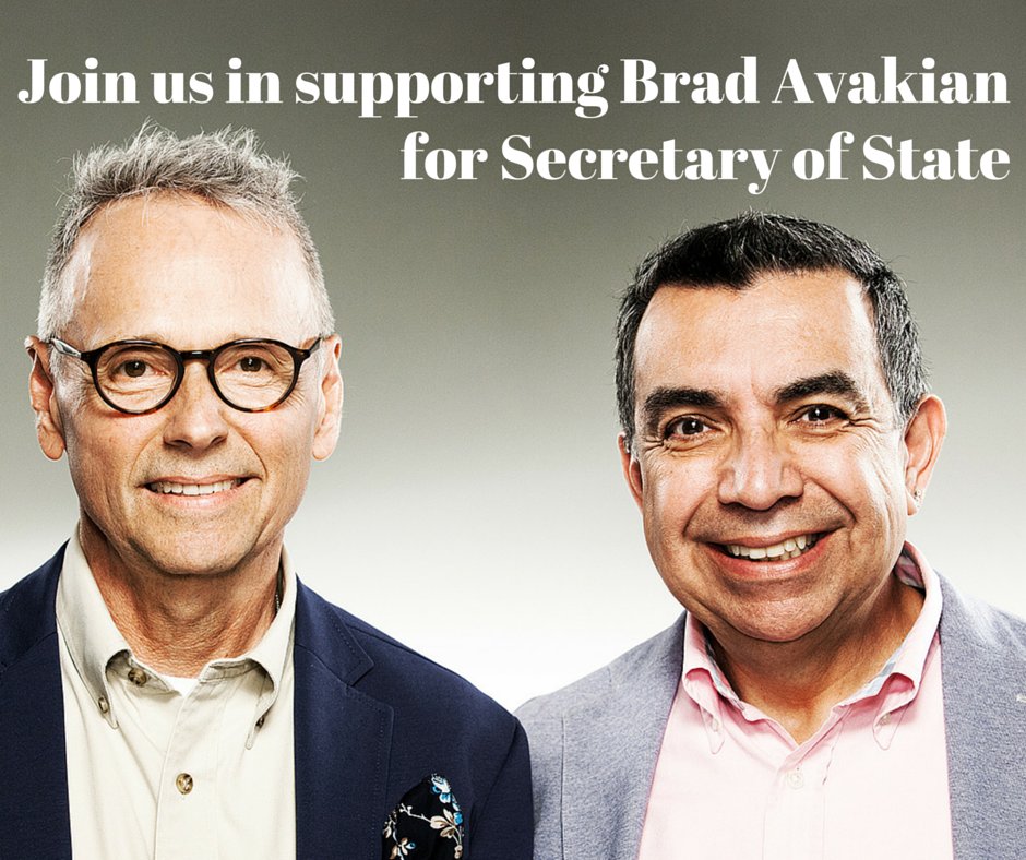 Join John &amp; Robin in supporting my campaign for Secretary of State - watch their story here: bradavakian.com/profiles/robin…