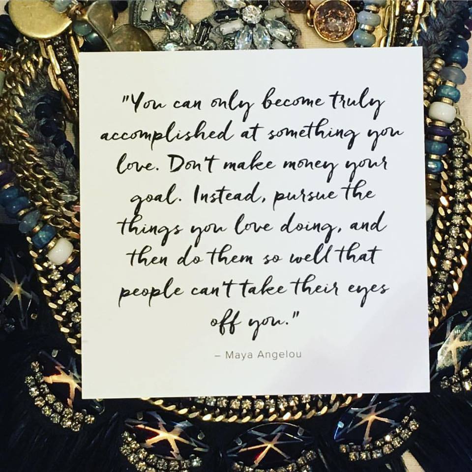 ElaineSMarshall's tweet photo. 🙌 word Maya. And to all the passion chasers out there making it happen, I can't take my 😍eyes off you! #sdjoy #helloextraordinary ❤️#qotd https://t.co/CRg1Ufohoj