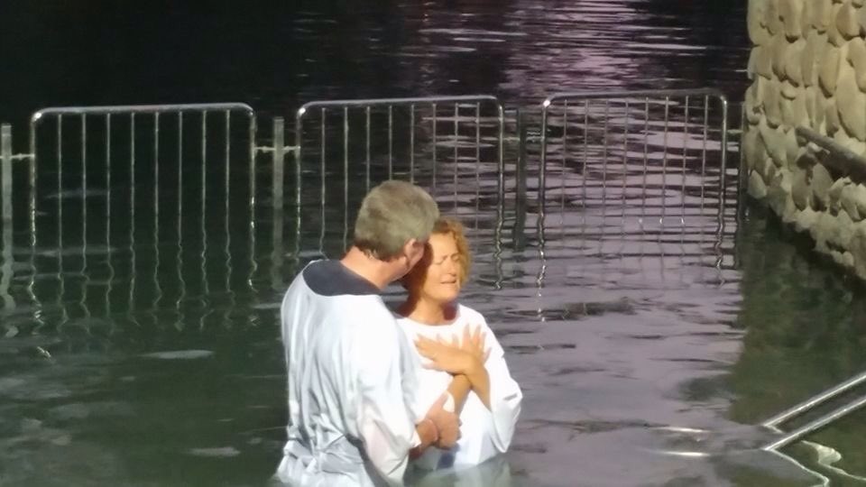 bobsbooktalk's tweet photo. Guess who actually got baptized in the Jordan River, earlier today....yep..you guessed it...Lauri Lee #Israel2016 https://t.co/CM0kXEUJk0