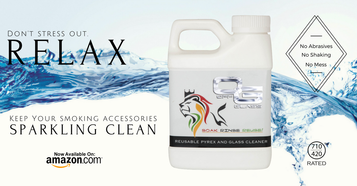 THC710420's tweet photo. OG OFF GLASS Pyrex &amp; Glass Cleaner - 100% Reusable - No Hassles. Simply Soak, Rinse and Enjoy Available on Amazon https://t.co/c2gejuA2K2 https://t.co/Q3IgPIv86i