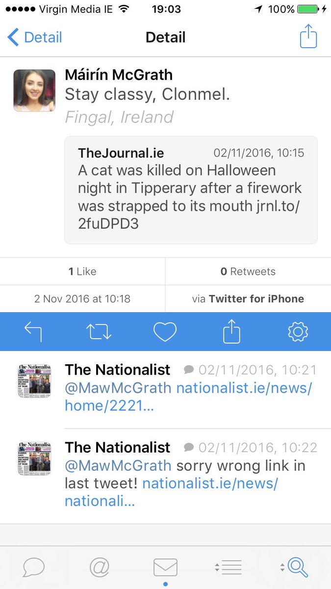 burkie's tweet image. Local paper quick to put story on front page &amp;amp; promote, but never updated story/tweeted apology for being incorrect