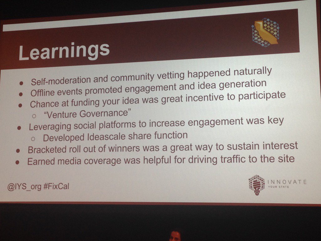 whit_berns's tweet photo. I love how IYS leveraged the force of the crowd to expand their reach and moderate the community #opennation2016 https://t.co/isW11hd8rm