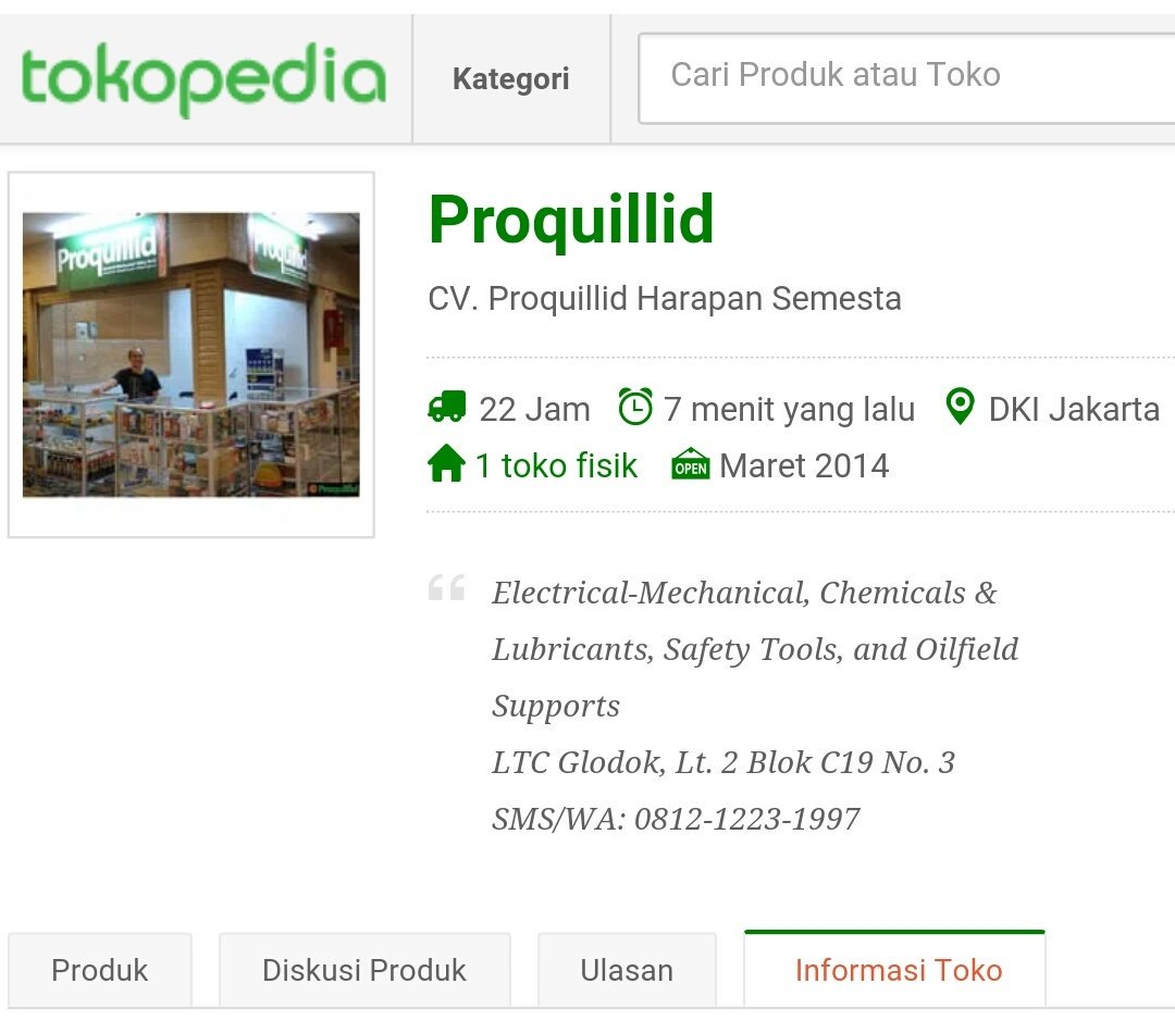 ProquillidSafe's tweet photo. Proquillid - DKI Jakarta | Tokopedia

https://t.co/Jk7TjbIgFI

#Proquillid #AkunResmi #Tokopedia #Toko #PHS #LTCGlodok #Jakarta #JABODETABEK https://t.co/P9IMbWTrLR