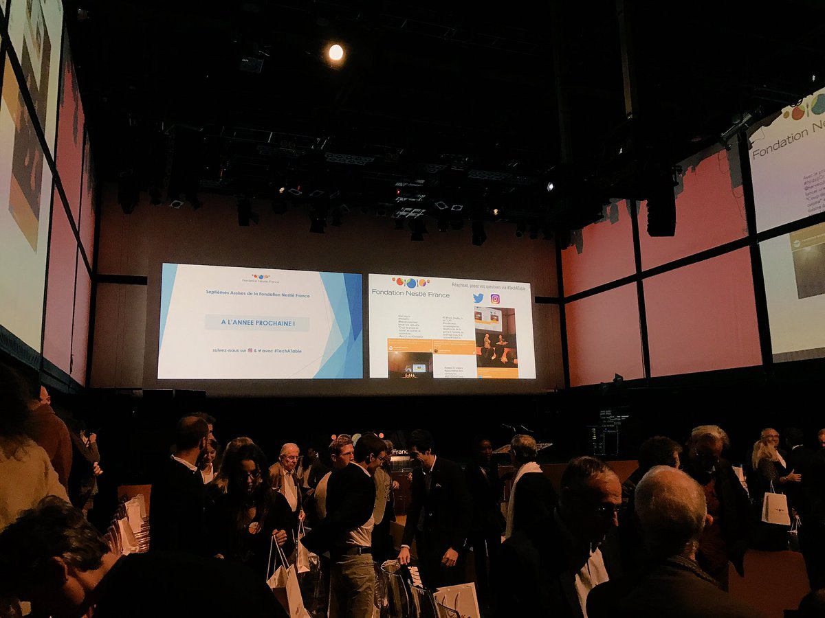 RomainMOUTON's tweet photo. Assises de la @Fond_Nestle_Fr "Passer à table 2.0: ubérisation du modèle alimentaire français ?". Interventions passionnantes. #TechATable https://t.co/3bw3Q7HTNA