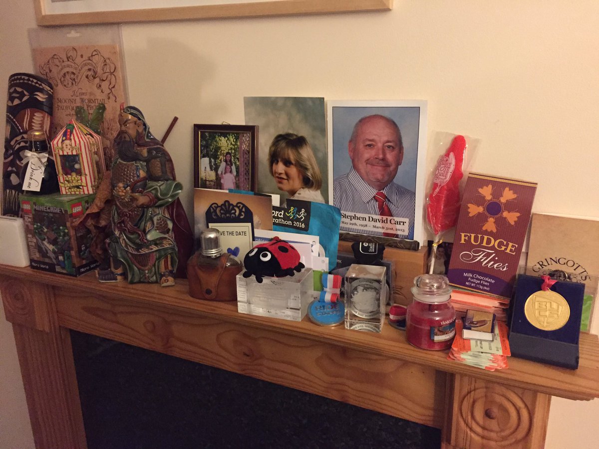 carrskid's tweet photo. #Dougthebug has given up his prime real estate of a big city phone and settled down in the fireplace of miscellaneous crap in the north! https://t.co/l0b1oaA5zq