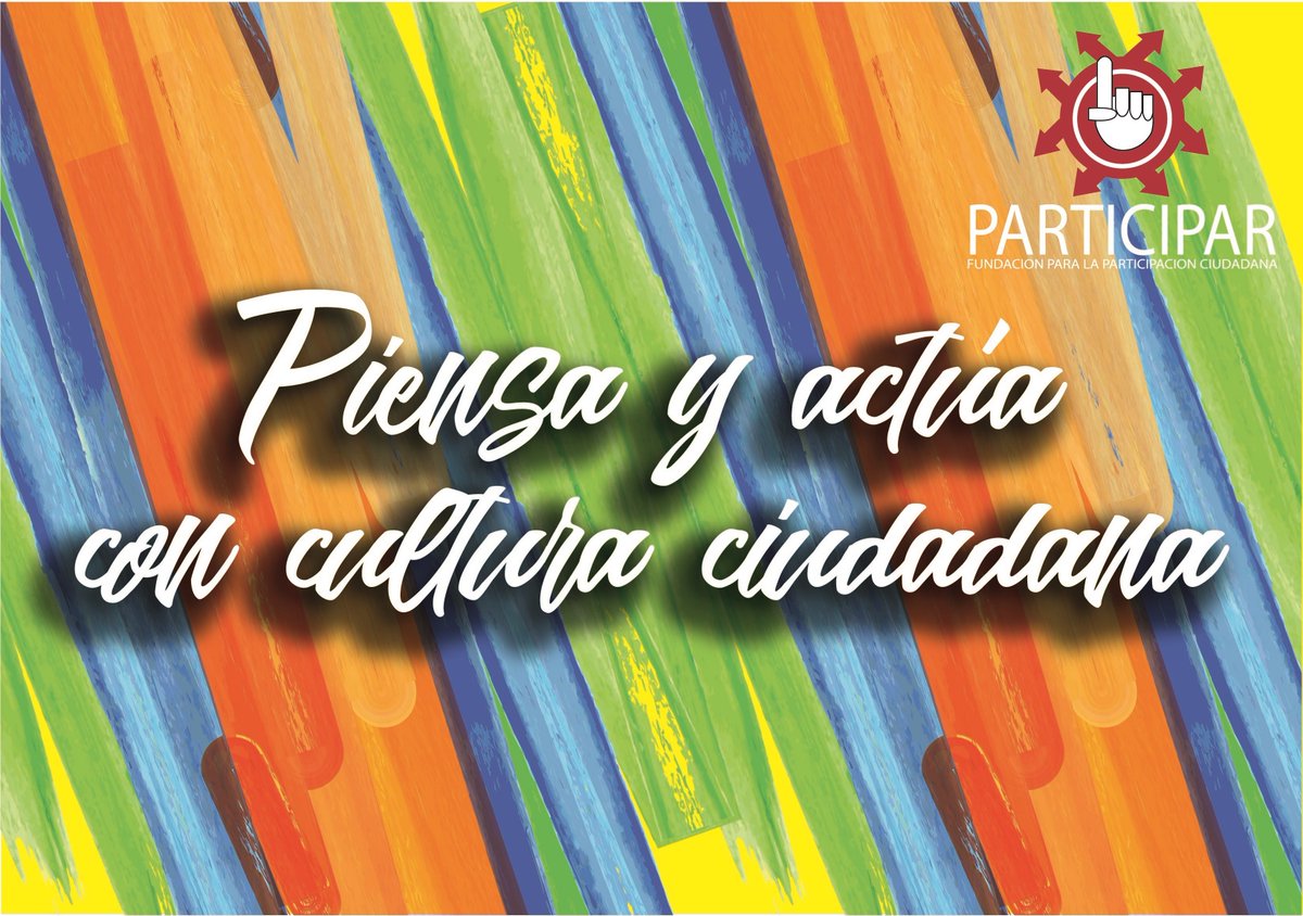 funparticipar's tweet photo. Haz parte de nuestro programa PIENSA Y ACTÚA CON CULTURA CIUDADANA Comunícate al 6704444 / 6702222 o déjanos tu comentario https://t.co/tZOP2SF546