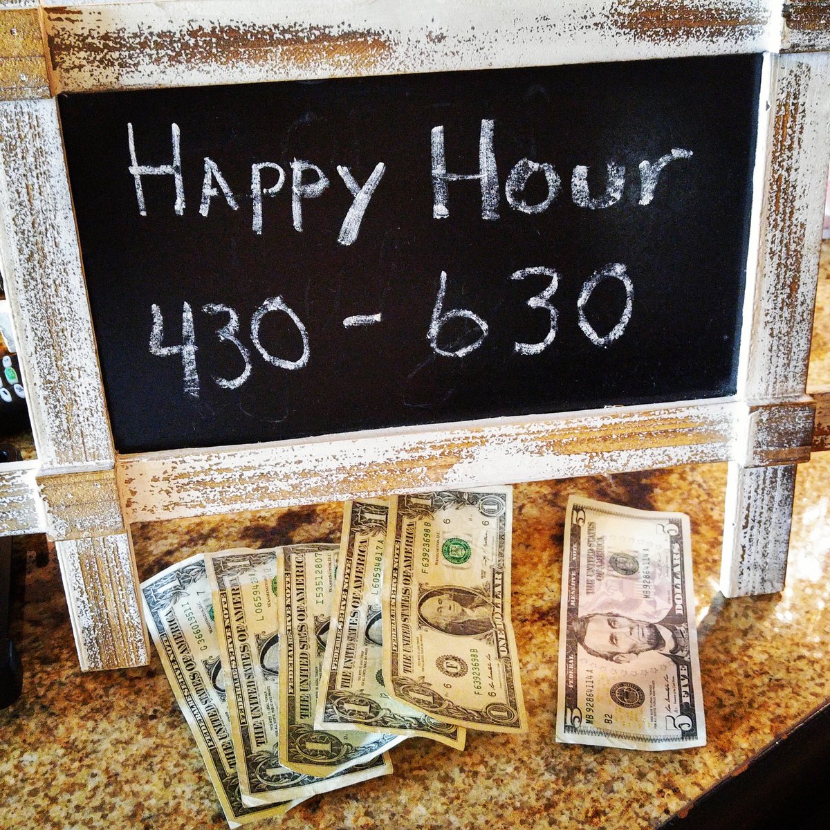 GroversTable's tweet image. You can use 5 George's or 1 Abraham from 430-630pm @GroversTable