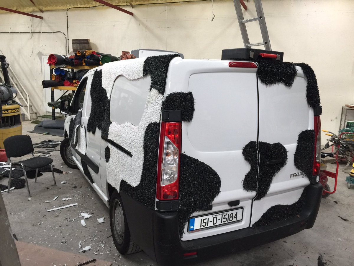 thefakegrassman's tweet photo. Coming soon- Fresian van for supervalue #cowvan https://t.co/NKOtXwx8k4