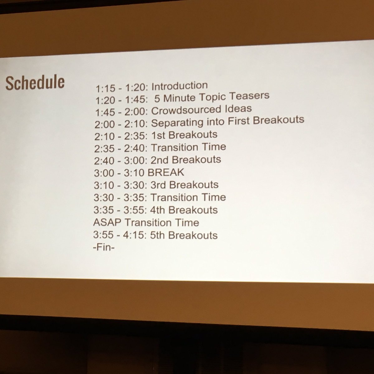 librarianmo's tweet image. Management Bootcamp agenda, they aren't fooling around!#CLASwingIntoAction #preconference