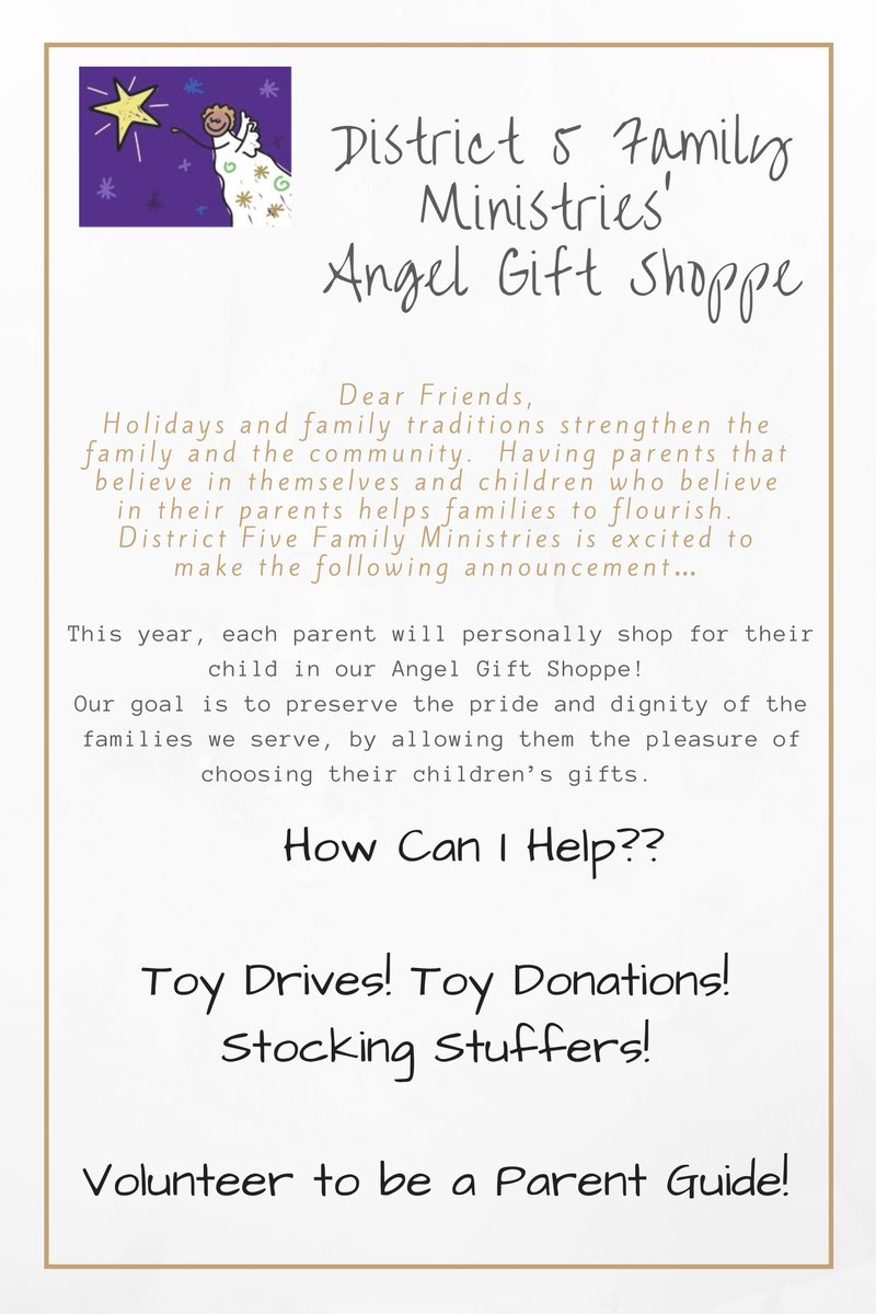 District 5 Family Ministries' CHRISTMAS UPDATE: Now Accepting Donations!