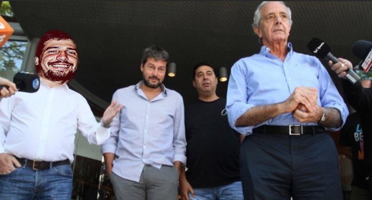 MalditoFC's tweet photo. No hay novedades de la reunión que mantuvieron. El rumor dice que si no clasifica river no hay Libertadores 2017. https://t.co/wUY9Ni0Xs3