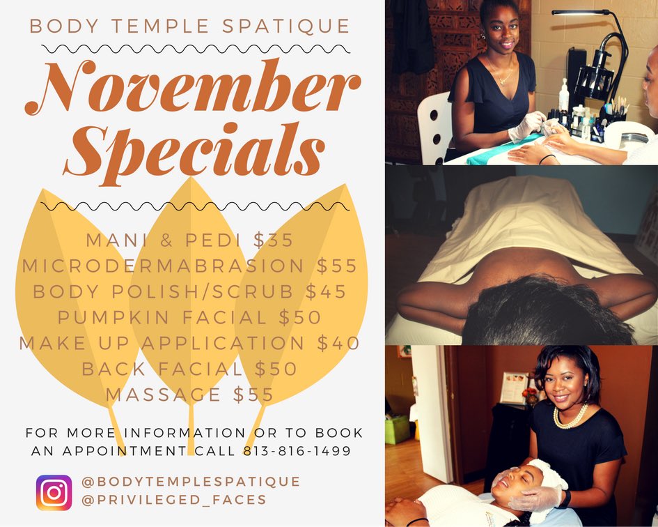 November specials #Skin #Tampa #TampaBeauty #TampaMakeup #tampamua #TampaSkin