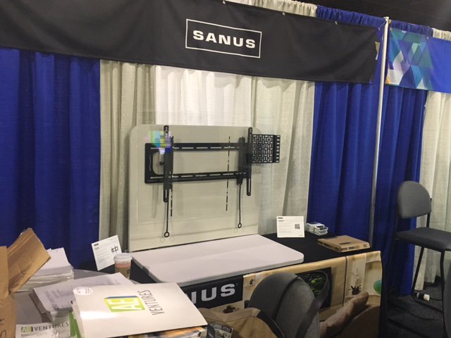 LegrandAV's tweet image. Four great brands at #totaltechsummit @chiefmfg @SANUSSystems @vaddio @dalitescreen