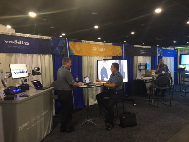 LegrandAV's tweet image. Four great brands at #totaltechsummit @chiefmfg @SANUSSystems @vaddio @dalitescreen