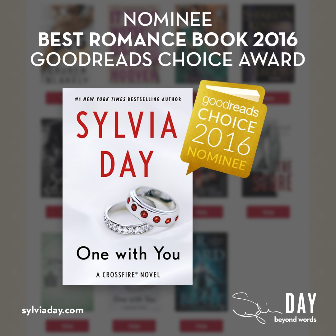 #OneWithYou was nominated for Best Romance Novel by #GoodreadsChoiceAward! Vote here: bit.ly/2eWUGKC –Team Sylvia Day