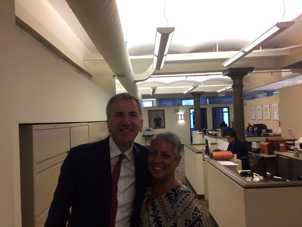 newbelfast's tweet photo. With my favourite Italian American: Rosa from office of Brian O'Dwyer, legendary advocate for jobs to cement the peace. @dotirishglobal https://t.co/1rkgwFzwfS