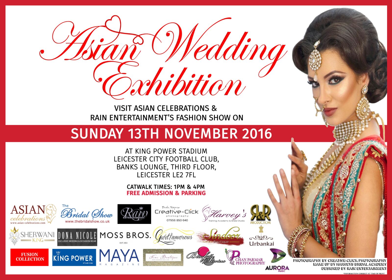 Rain Entertainment On Twitter Asian Wedding Exhibition Rain Entertainment On Twitter Asian Wedding Exhibition Fashion Show Sunday 13th November 2016 Leicester City Football Club