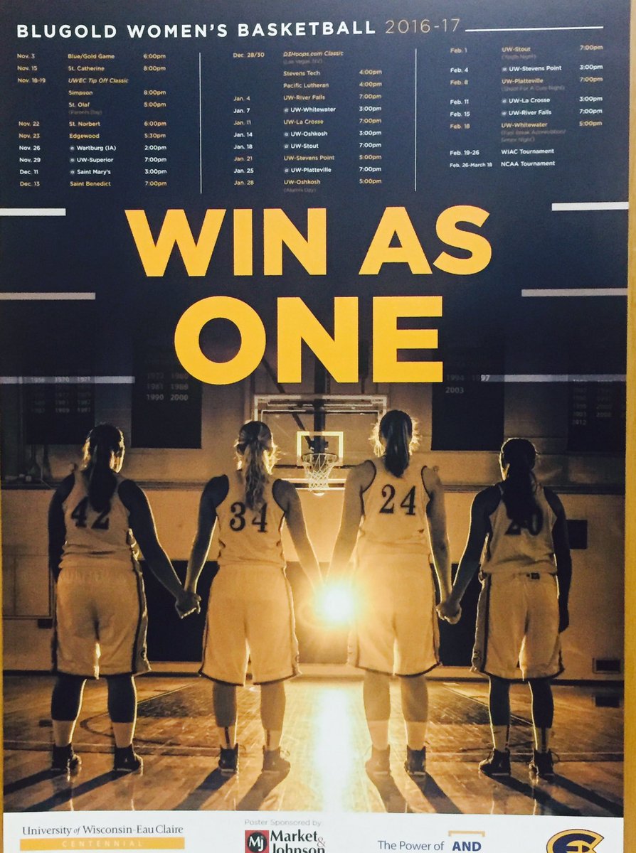 UWECWBB's tweet photo. Blue &amp; Gold Game @6pm tonight in Zorn Arena! Come get your 1st look @UWECWBB #WinAsOne https://t.co/UdyN9AtbRo