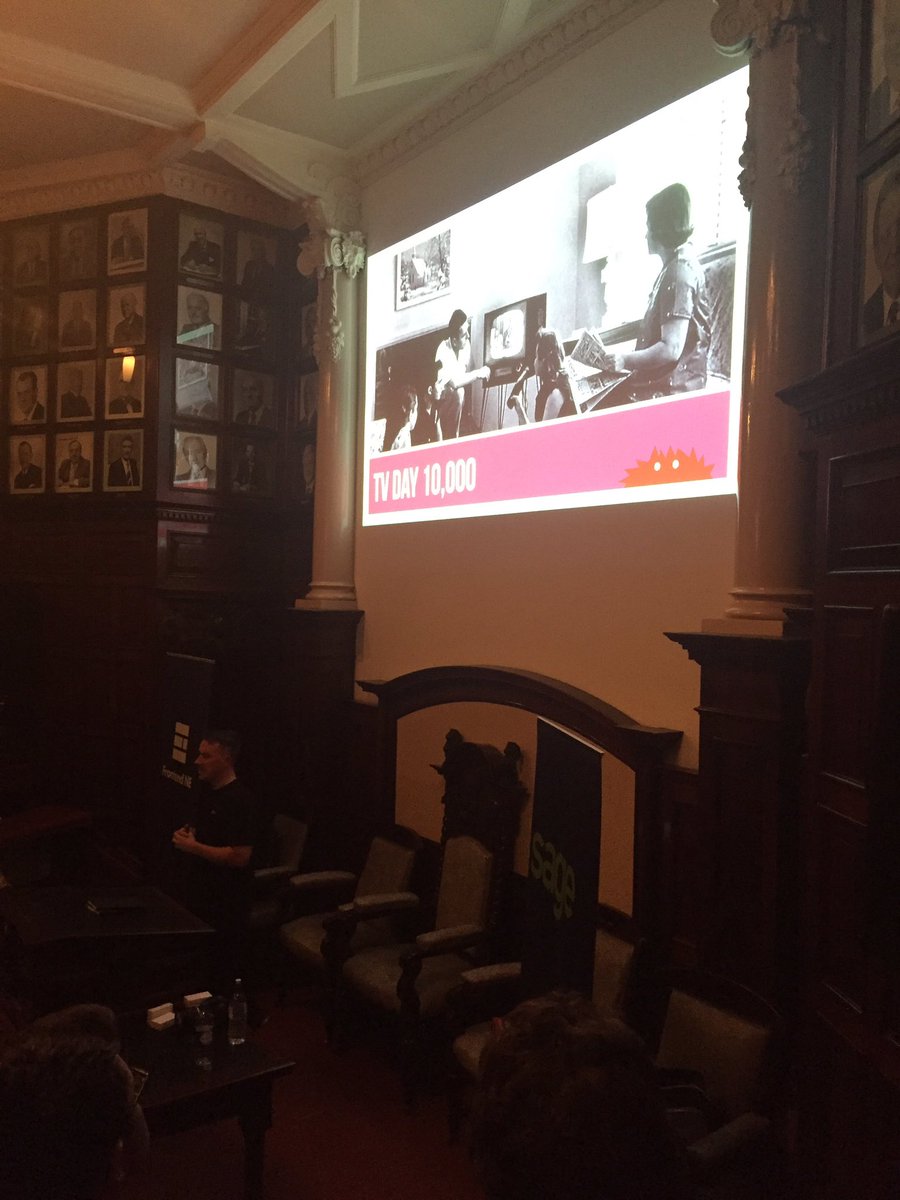 SaleCycleDesign's tweet image. A great talk from @thebeebs tonight looking ahead to day 10,000 of the web. Putting things into perspective with a pic of TV on day 10,000!