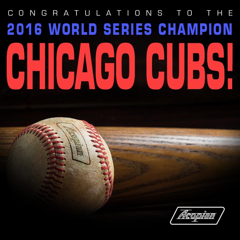 Acopian's tweet photo. Congratulations to @LafCol alum Joe Maddon ’76 and his #Cubs for winning the #WorldSeries Championship for the first time since 1908! https://t.co/zjdoOH2k6f