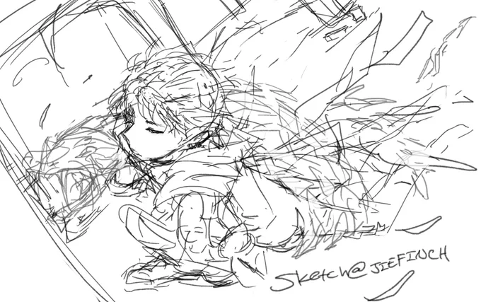 ahahah sketch of stuff based off of jimin "lie",, m speedpaintin it rn/// 