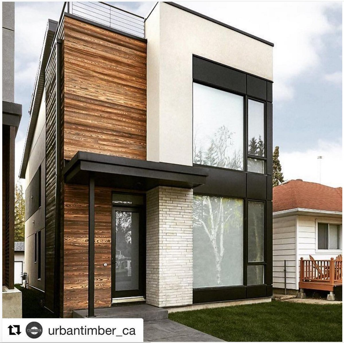 reSAWNTIMBERco's tweet image. Another great project from @urbantimber_ca and @StyleLabYEG using our TAIYO shou sugi ban charred cypress #shousugiban #charredcypress