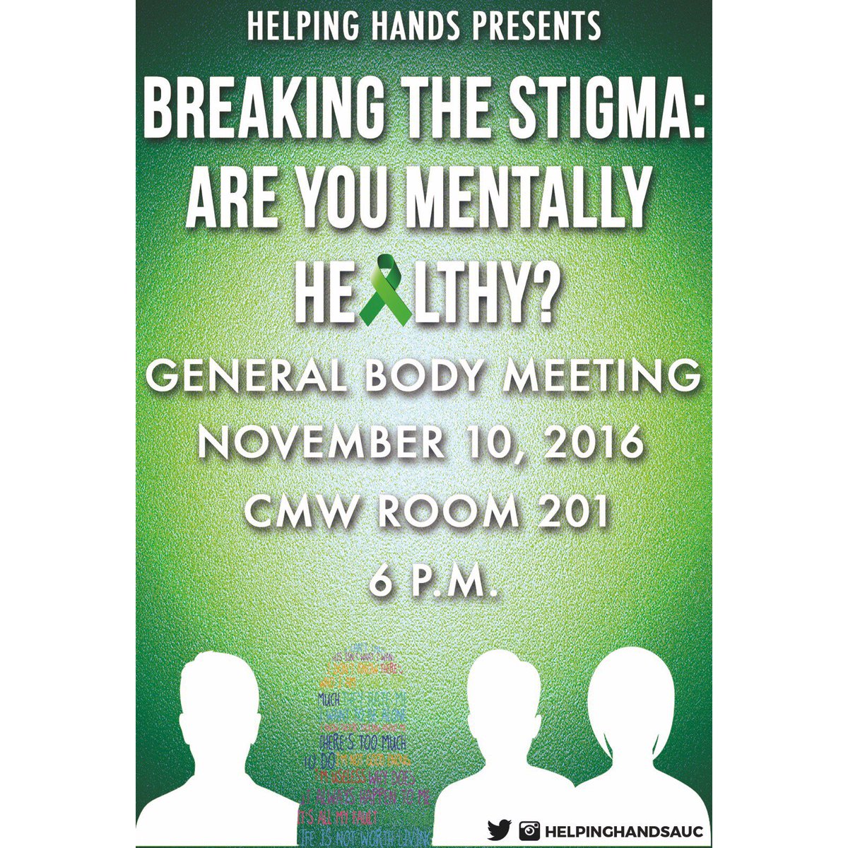 helpinghandsauc's tweet photo. Join us at our last general body meeting of the semester!! https://t.co/D8gmwaEtsC