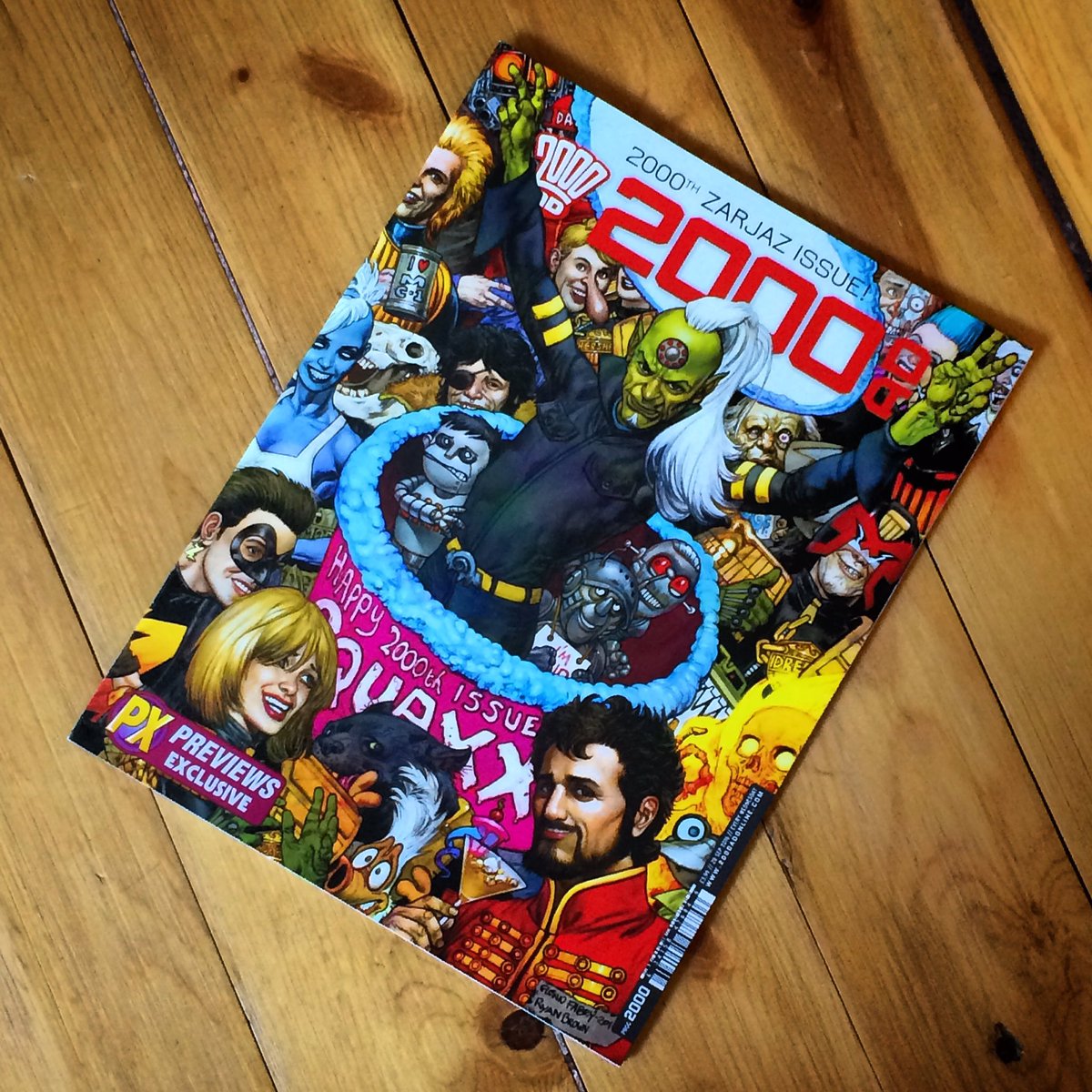 ChrisLockey's tweet image. I have it on good authority that this is the ONLY copy of the #GlennFabry issue of @2000AD #Prog2000 in the greater Los Angeles area. Mine!