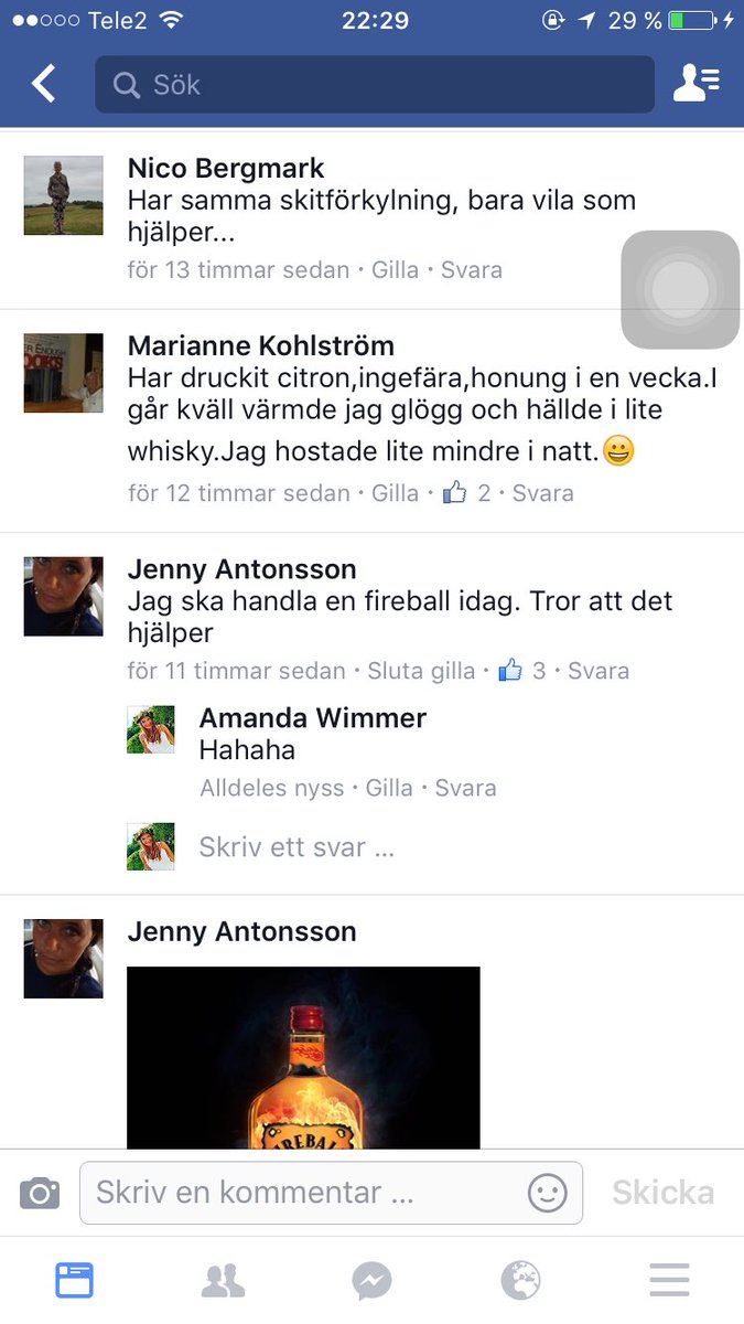 WimmerAmanda's tweet photo. Ang huskurer mot förkylning "Fireball" https://t.co/DyA02udxSp