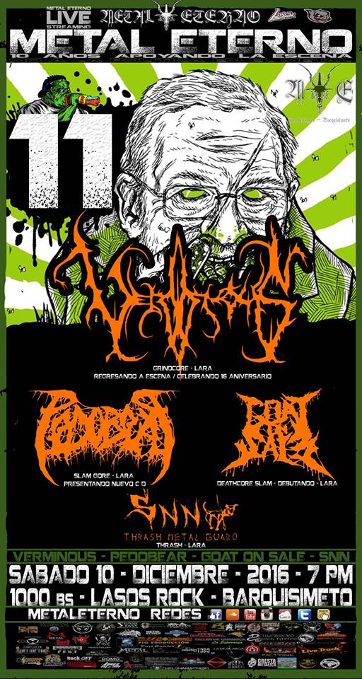 "Metal Eterno 11" #10Dic en Lasos Rock en Barquisimeto