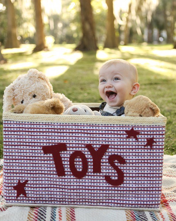 Check out Austin's cute little happy face! Can you believe his mom Kelly made the toy box … ift.tt/2fJ4Bqx