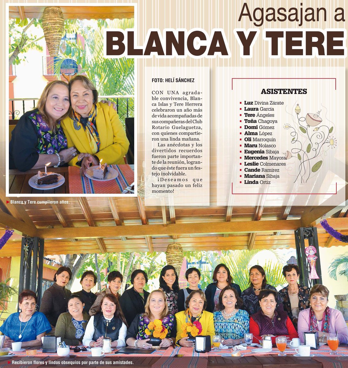 BlancaIslasM's tweet photo. Muchas gracias al @ImparcialOaxaca por su distinción y felicitaciones a mis amigas del @CRGuelaguetza por su cariño. #cumple2016 https://t.co/L22jCistvb