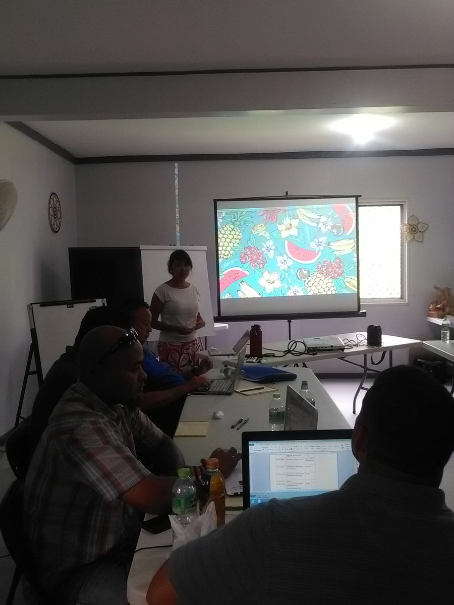 OurMicronesia's tweet photo. Day one: campaign training and planning for Protected Areas Network and 12 mile extension of no commercial fishing zone. https://t.co/7xjHTQCB9i