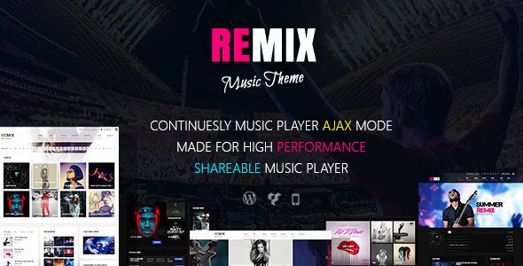 Vip_Themes's tweet photo. Remix v3.4 - Music, Band, Club, Party, Event WP Theme - https://t.co/XNDvHK7rfO https://t.co/WstGPOroE2
