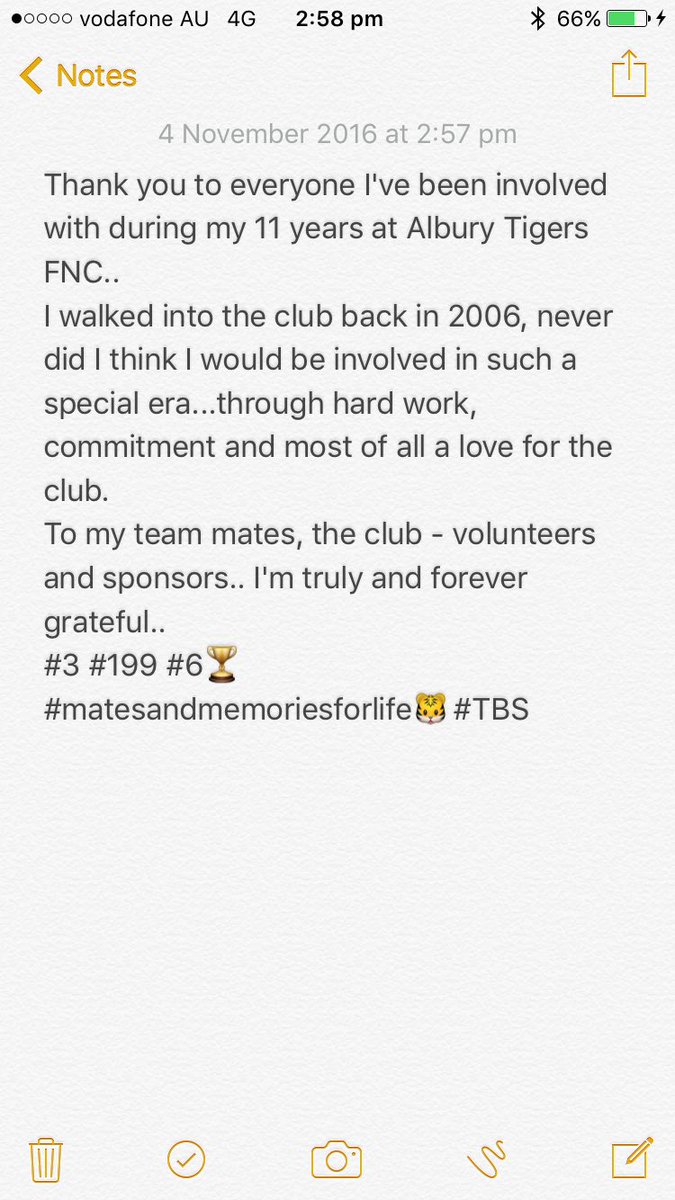 Thanks <a href="/AlburyTigersFNC/">Albury Tigers</a> <a href="/omfnl/">Ovens & Murray FNL</a>