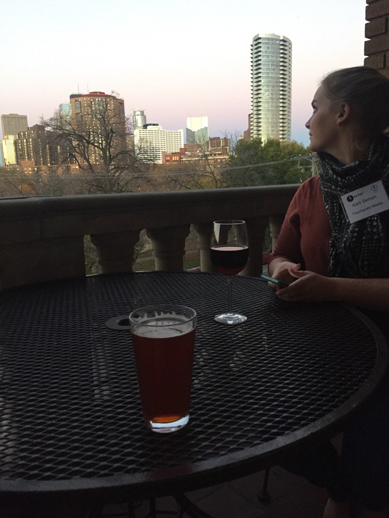 callmeSEMAN's tweet photo. Killer view and beverage with @karliseman before the Women's Leadership Panel begins #Ad2WLP https://t.co/WW4DKEBAKD