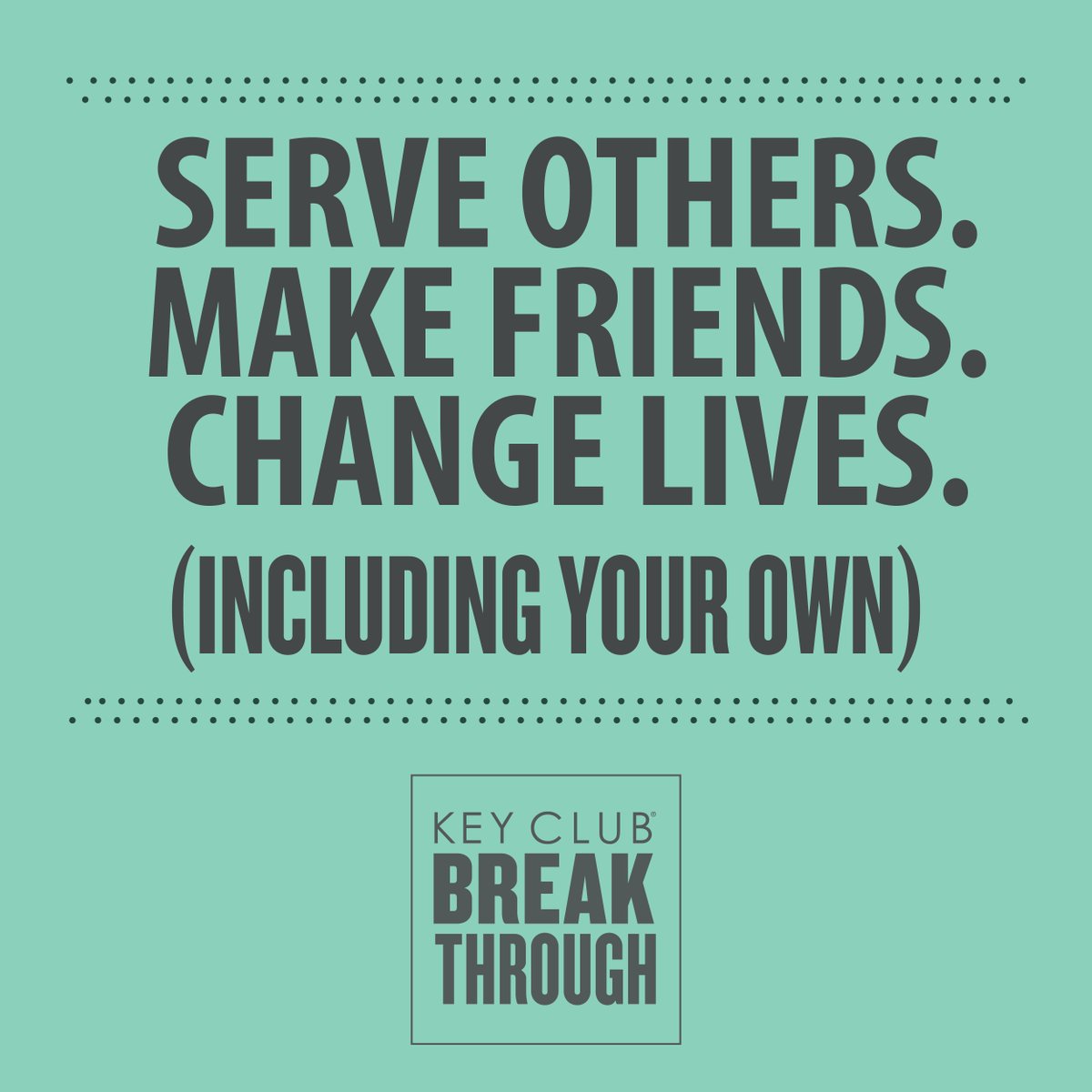 keyclub's tweet image. What could be better? Juniors and seniors, learn more about Breakthrough: bit.ly/2f9xhGK