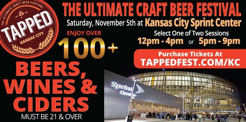 VisitKC's tweet photo. It's almost time for #TappedKC! Get tickets now and get ready to toast this craft beer festival at @SprintCenter: https://t.co/4BhpiubpCm https://t.co/LWpQDjnrRF
