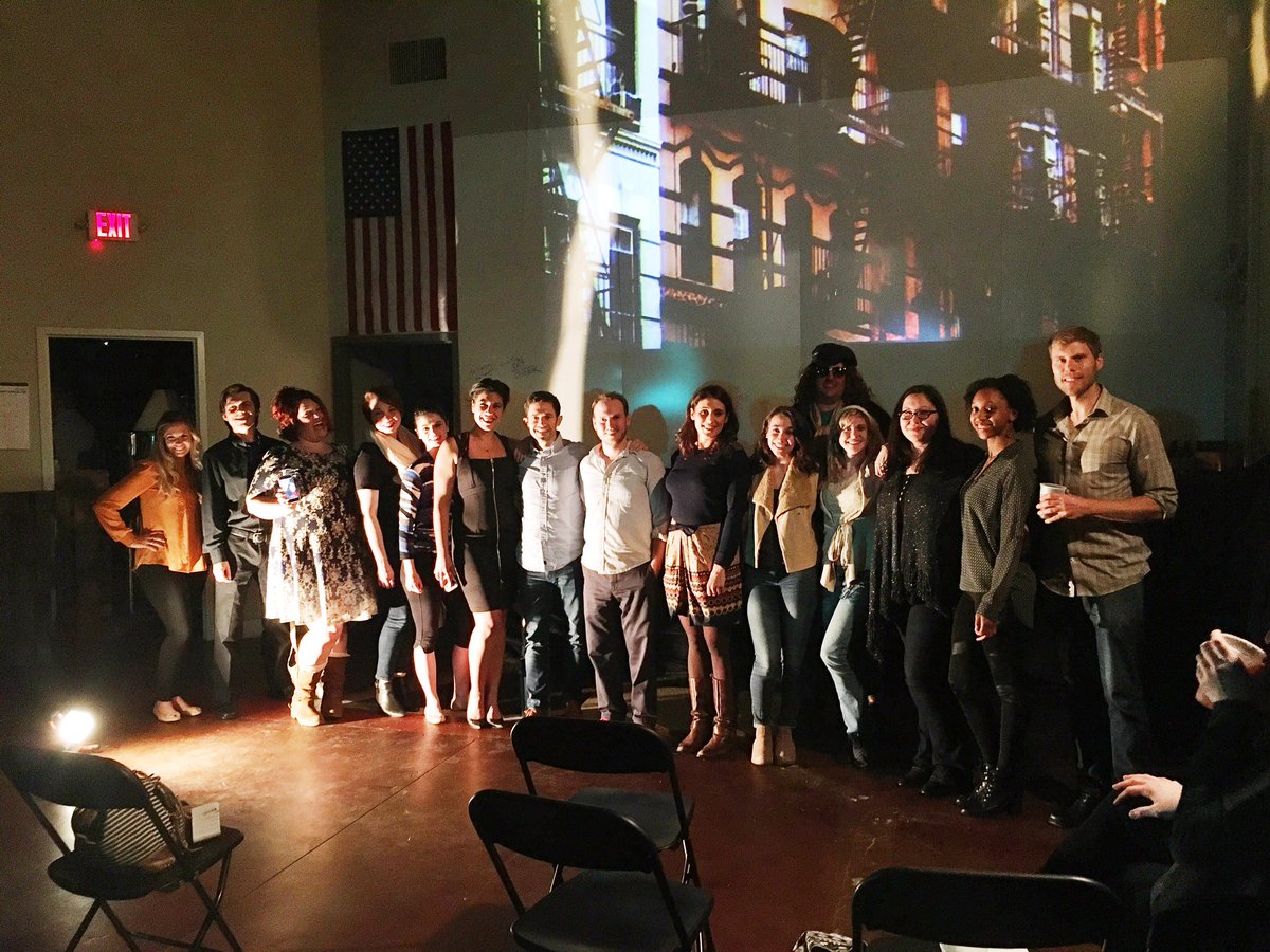 OperaCarolina's tweet photo. The cast of the stage premiere of #TheTinderOpera w/composer @Sbjoiner! Bravo! π Now time to drink @D9Brewing's #HOPera beer! π» https://t.co/QTWM2eU7Jb